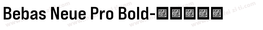 Bebas Neue Pro Bold字体转换